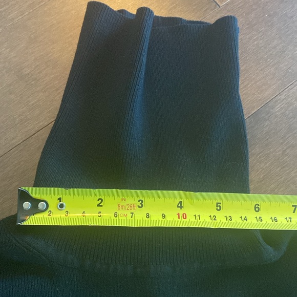 Zara - Black Ribbed Turtleneck Sweater Sz M - Picture 11 of 12
